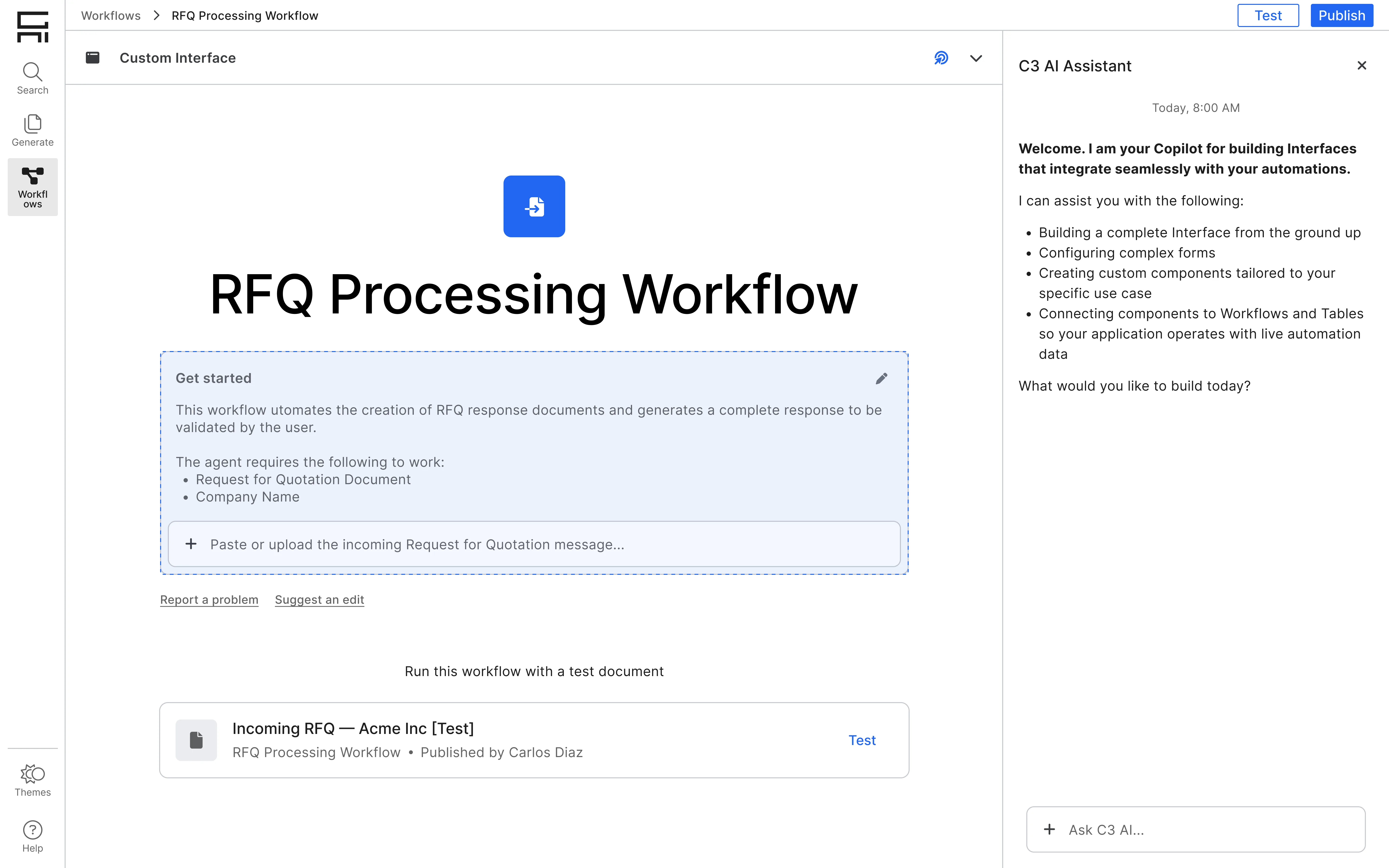 Editing through AI Agent — Human review and refinement