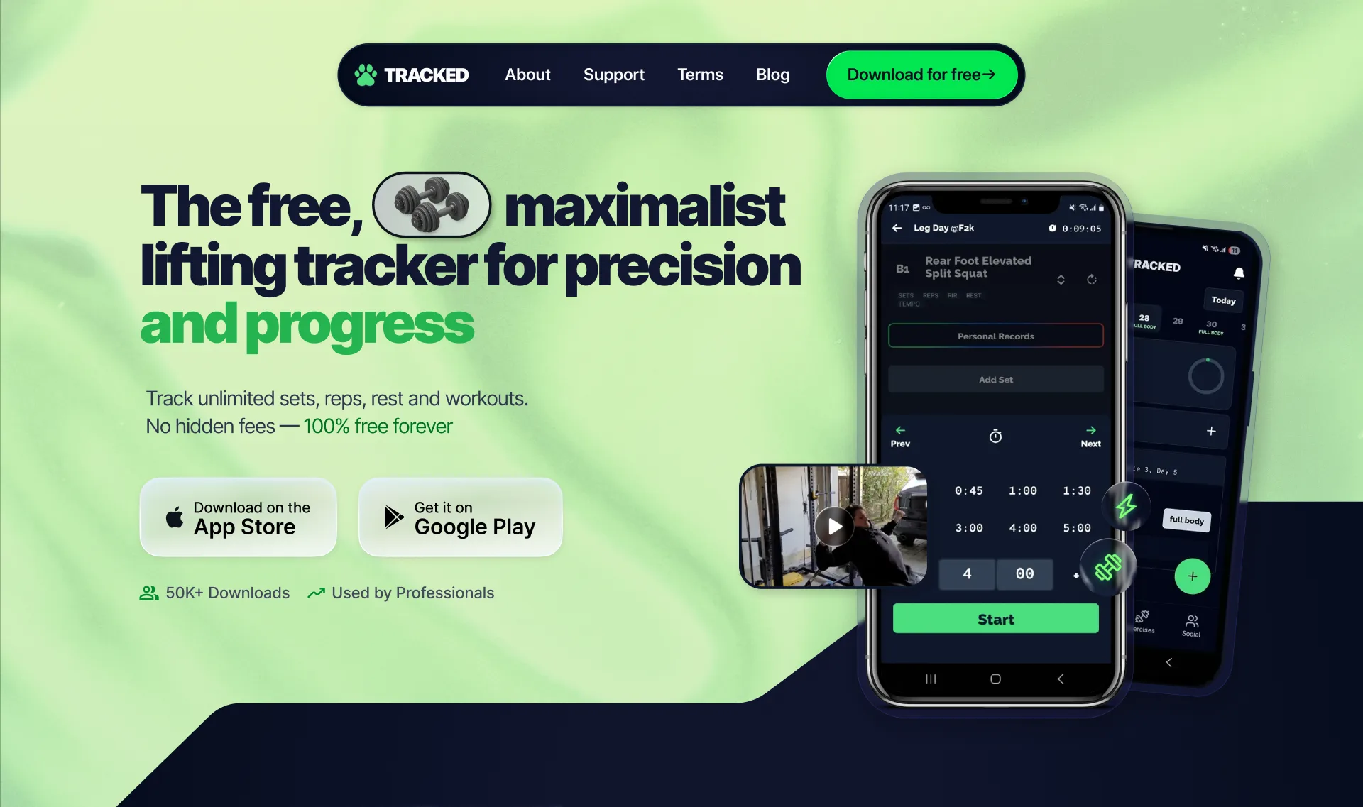 Tracked.gg Hero Section Design