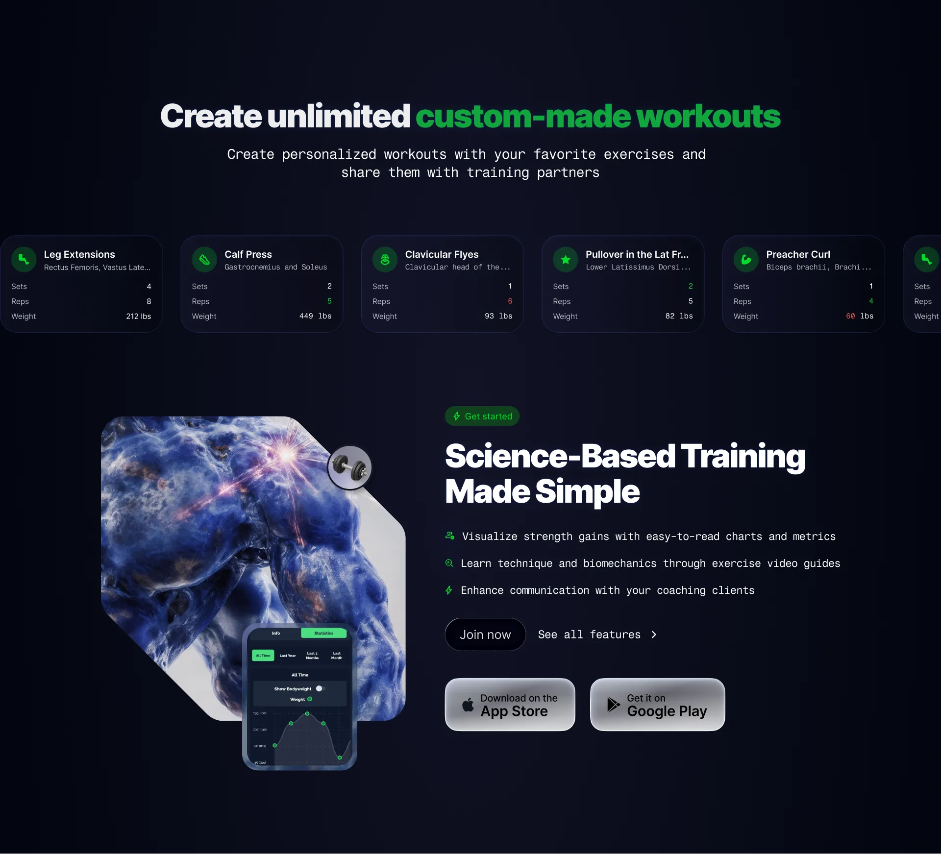 Tracked.gg Feature Sections