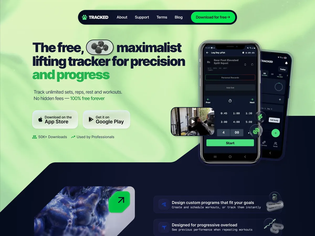 Tracked.gg Landing Page